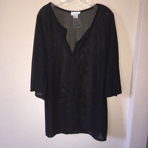 Jordan Taylor black swimsuit coverup XL